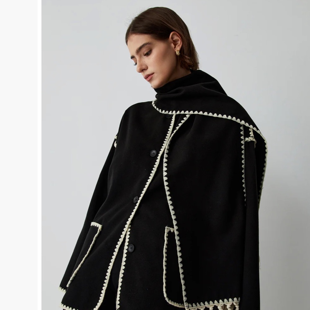 Black Wool Jacket - image 1